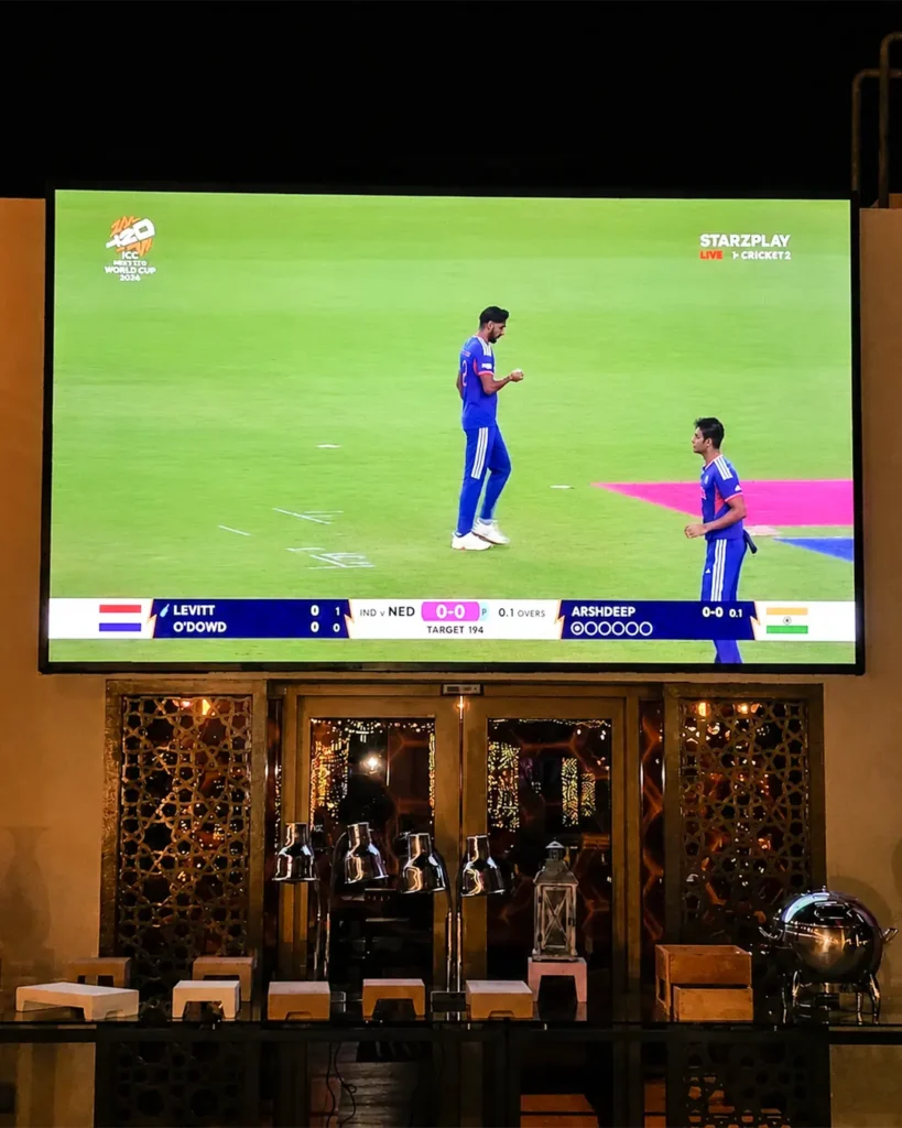 Outdoor LED screen solutions provided by an LED display company in Oman