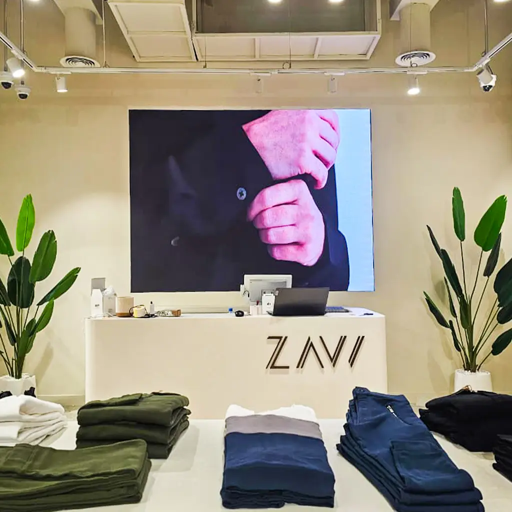 Indoor LED screen for retail store digital advertising and product promotions